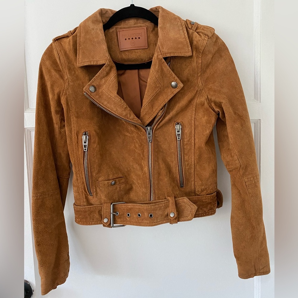 Like New Suede Moto Jacket